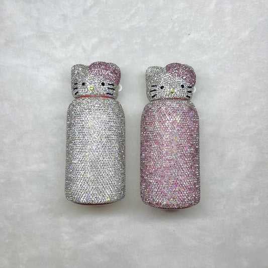 Diamond Bling Rhinestone Hello Kitty Sanrio Water Bottle Thermal Flask - 200ML