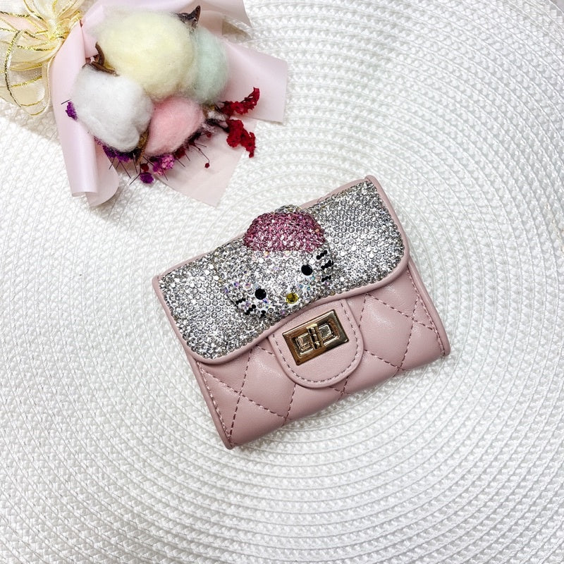 Amazon.com: WINGHOUSE X Hello Kitty Officially Licensed Zip-Around Novelty  Wallet Money Organizer with Mirror & Coin Purse for Kids and Little Girls :  Clothing, Shoes & Jewelry