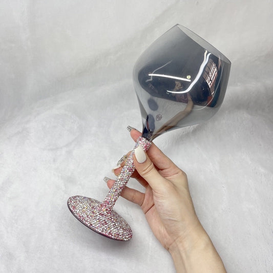Diamond Bling Rhinestone Wine Glass