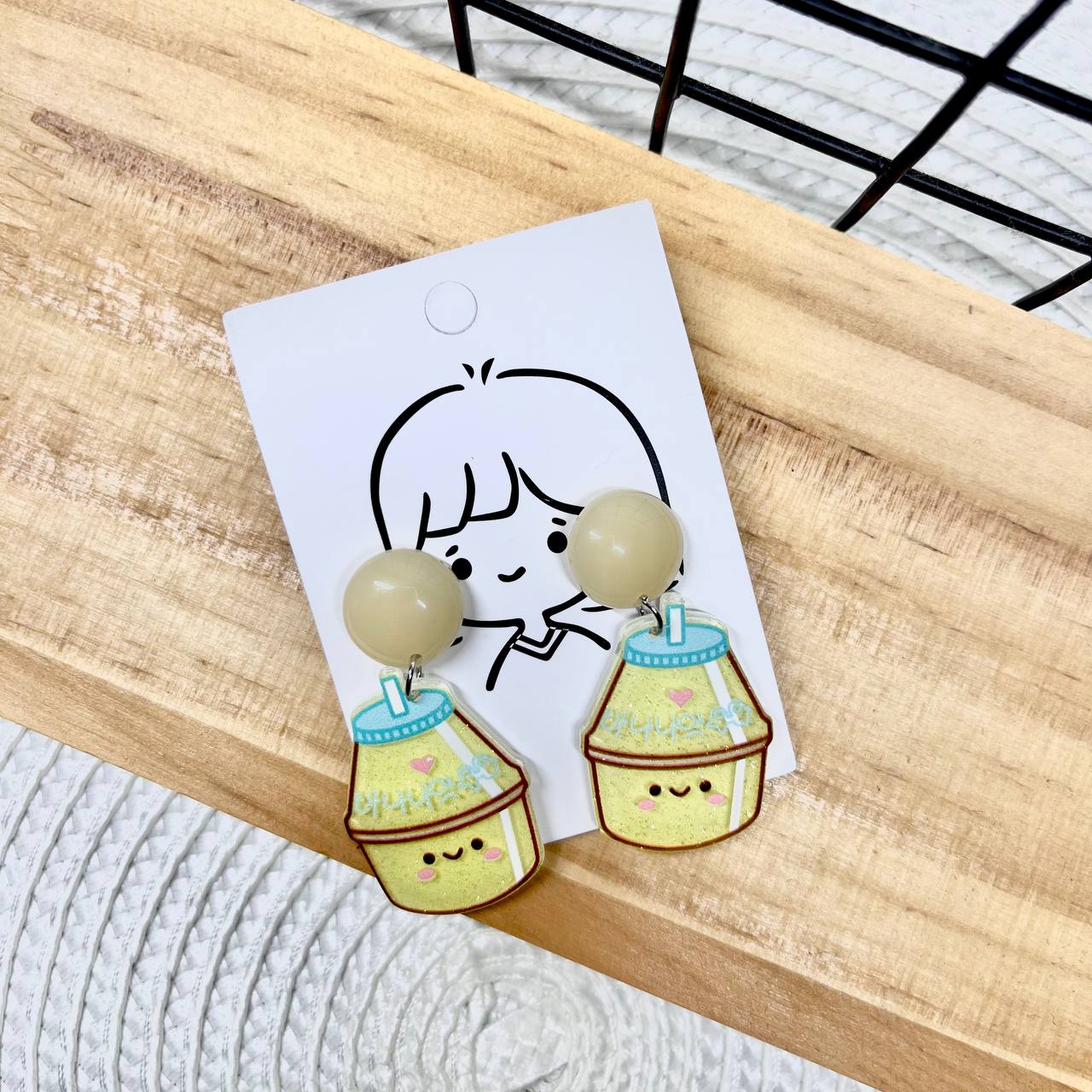 Korean Yoghurt Drink Earrings